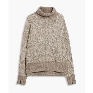 Rag & Bone Nora Cable Wool Turtleneck Sweater S